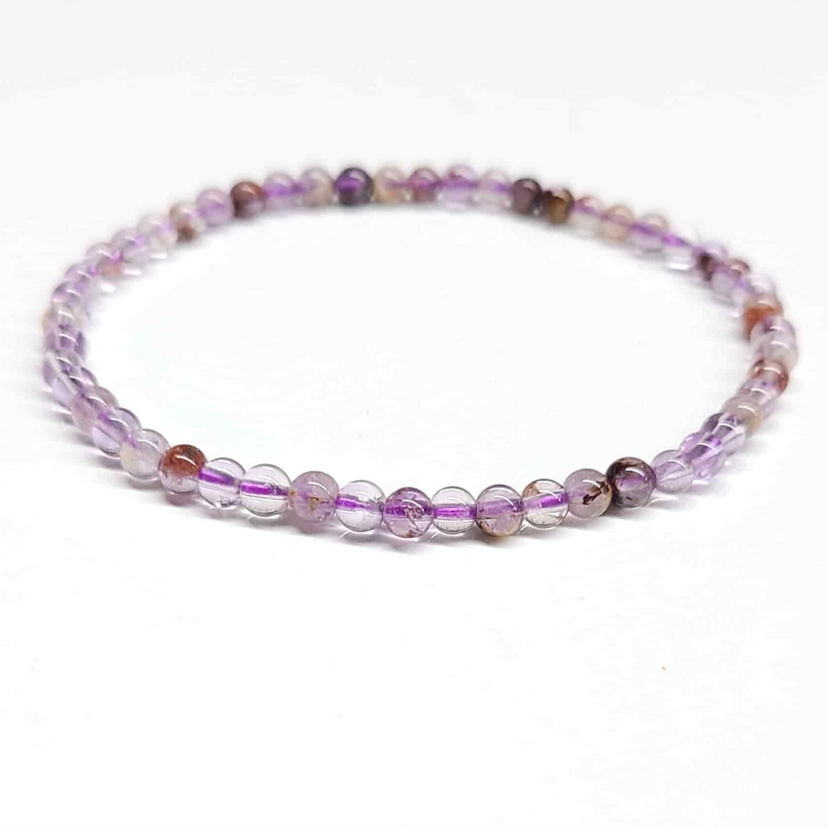 Super 7 crystal round bead bracelet, view 3