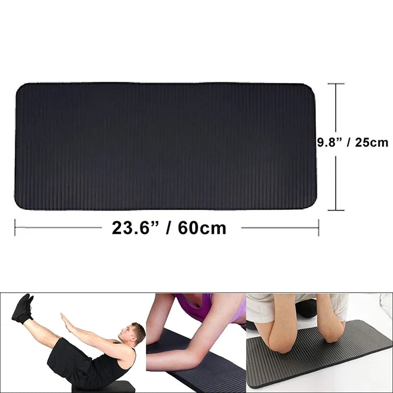 Extra-Thick 15mm NBR Foam Yoga Mat, Blue, Purple or Black