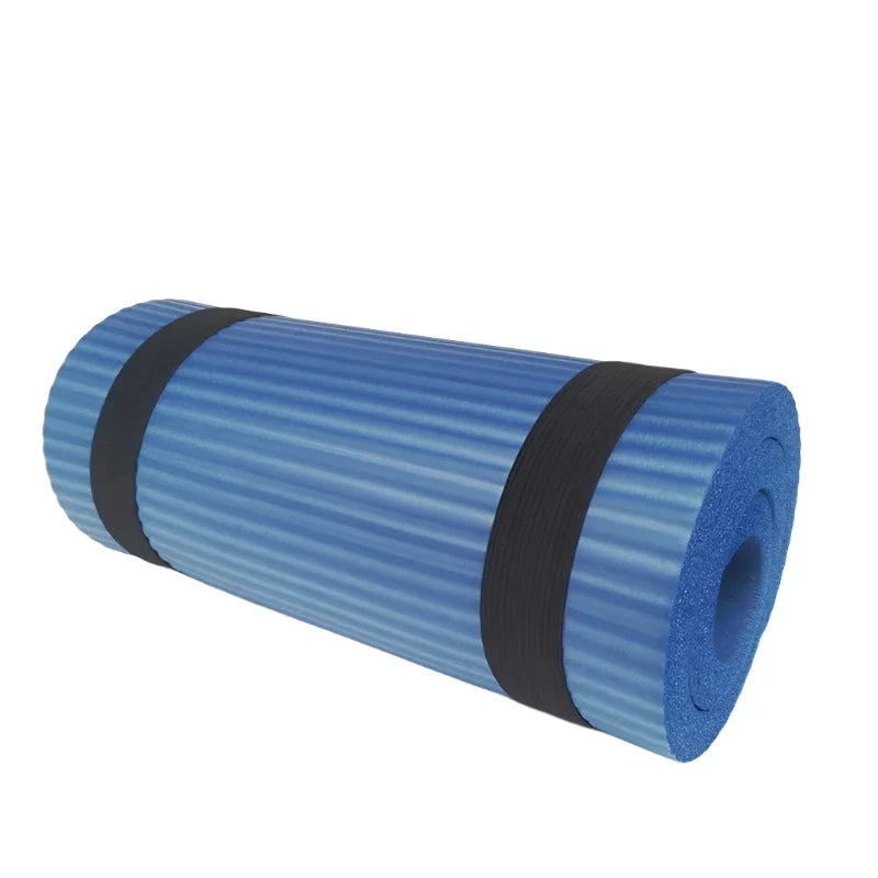 Lightweight 15mm thick NBR foam yoga mat for yoga and Pilates