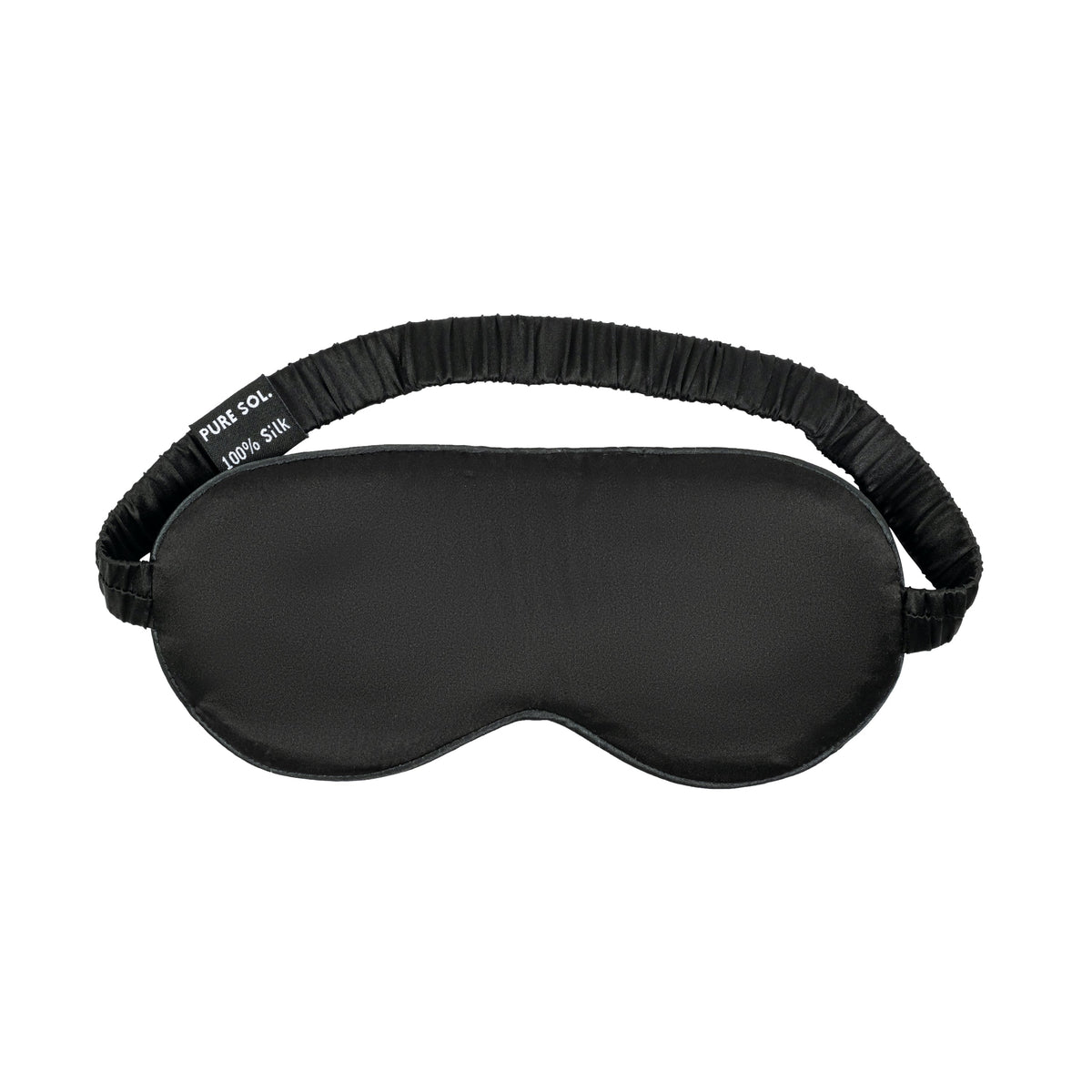 PURE SOL. Mulberry Silk Sleep Mask, Navy