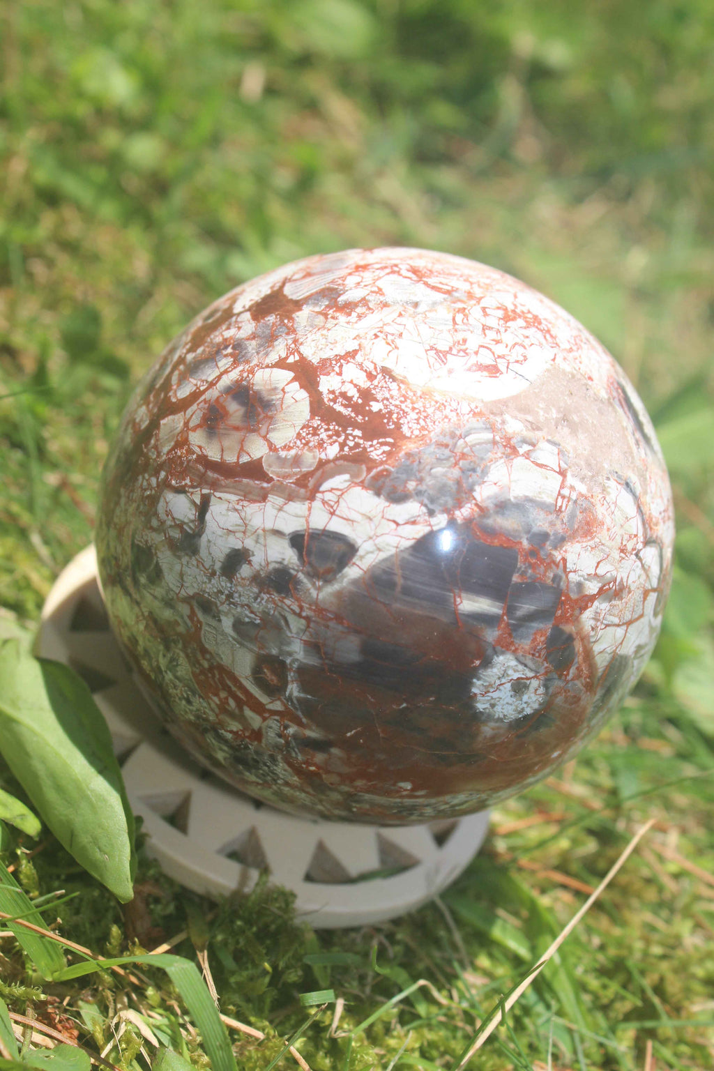 Money Agate Crystal Sphere