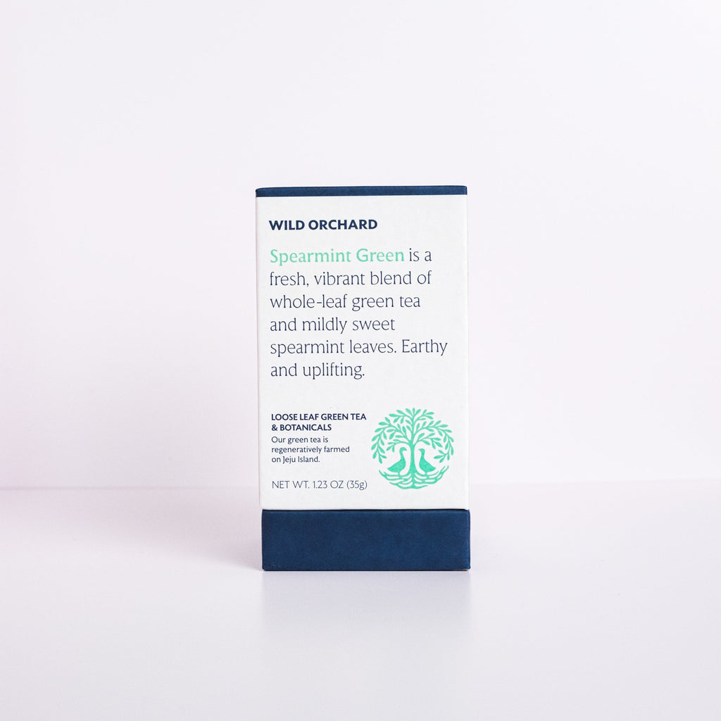 Organic spearmint green tea