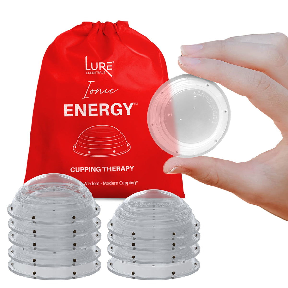 Ionic ENERGY Silicone Cupping Set, 10 Cups