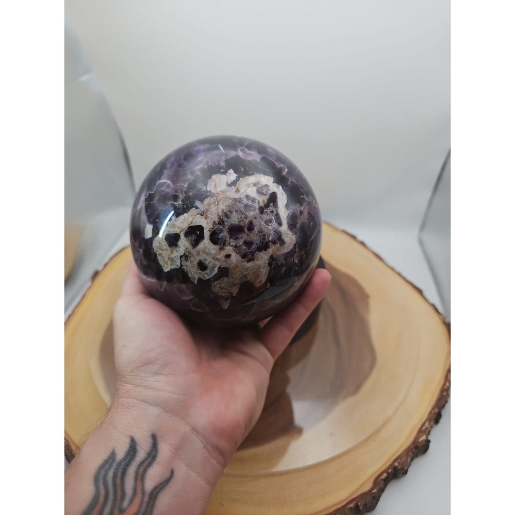 Dream Amethyst Crystal Sphere, 5.6 lb