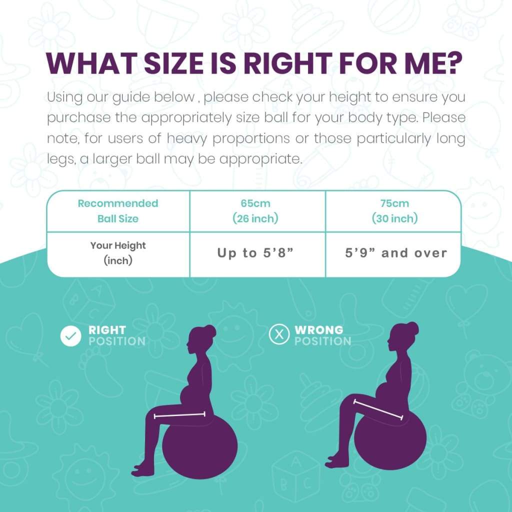 The Birth Ball – Pregnancy & Stability Ball Kit
