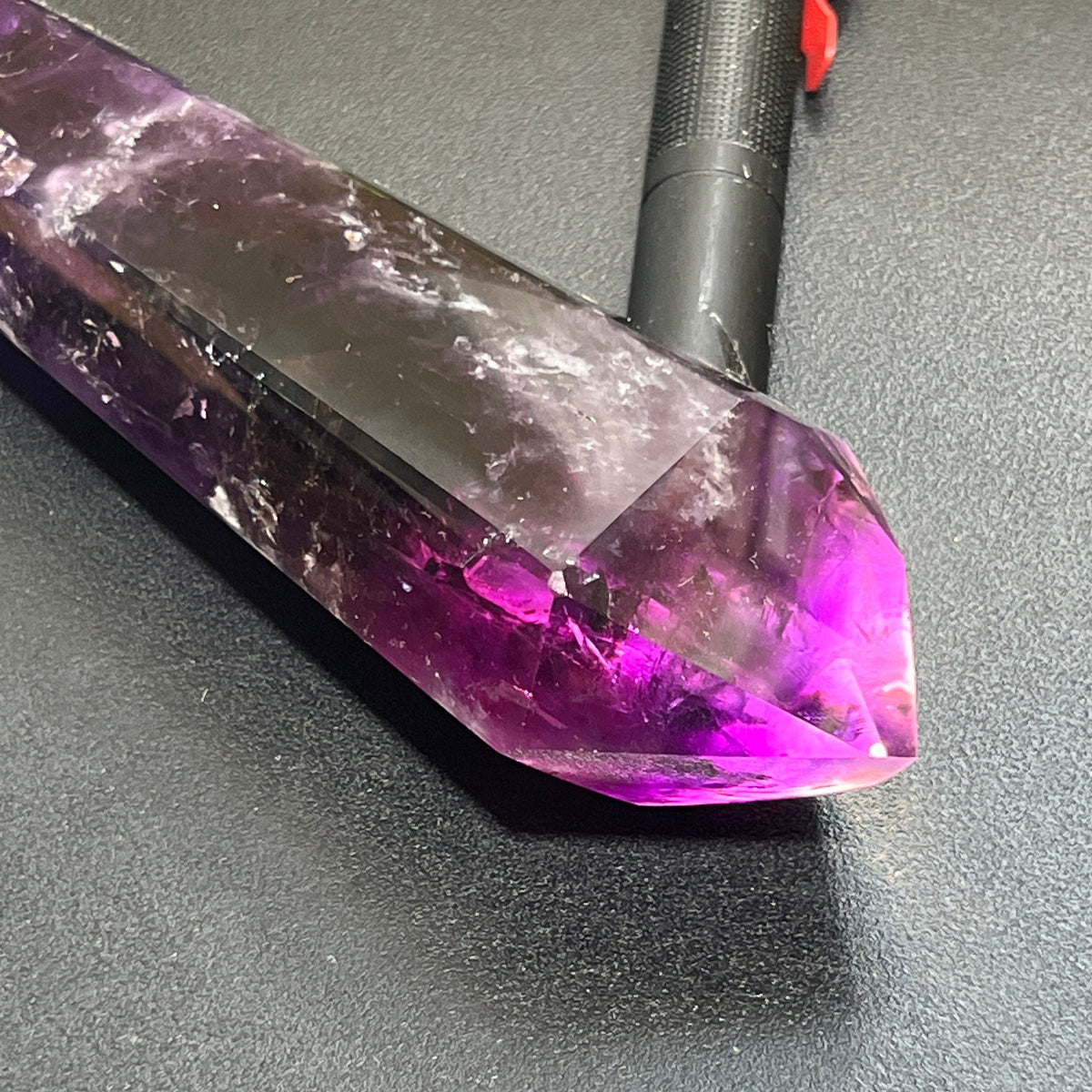 Dark Amethyst Faceted Crystal Tower, 4 to 6 Inches