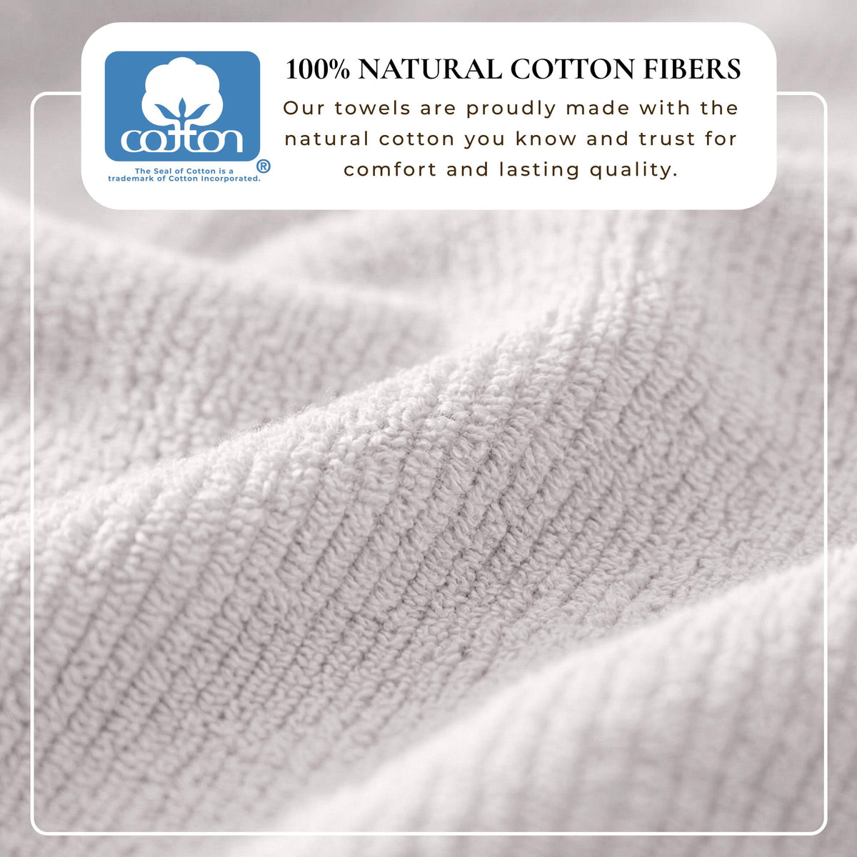 Great Bay Home Ribbed Turkish Cotton Bath Towel Set, 6 Pieces