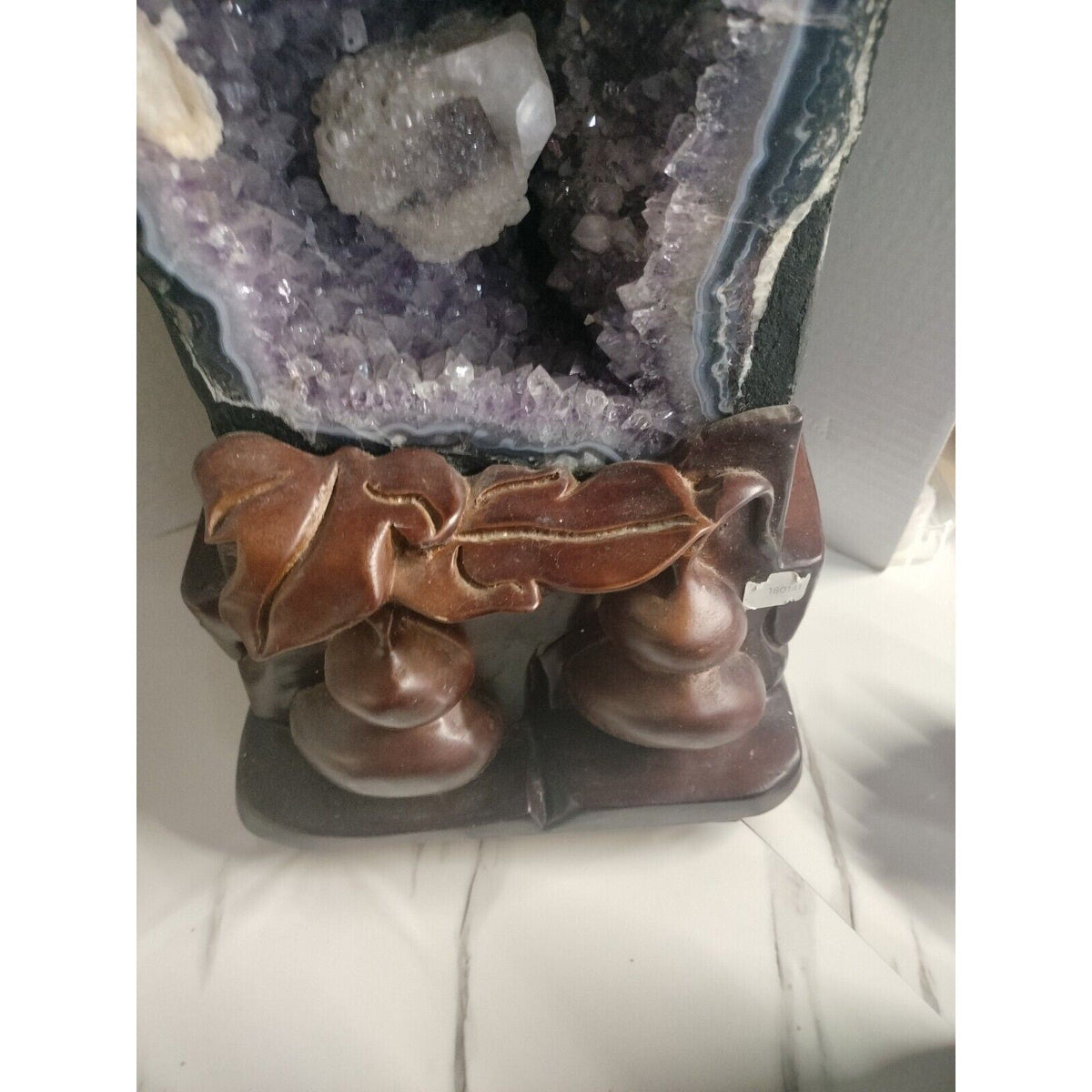Large Amethyst Geode Cluster, 31 lb Statement Piece