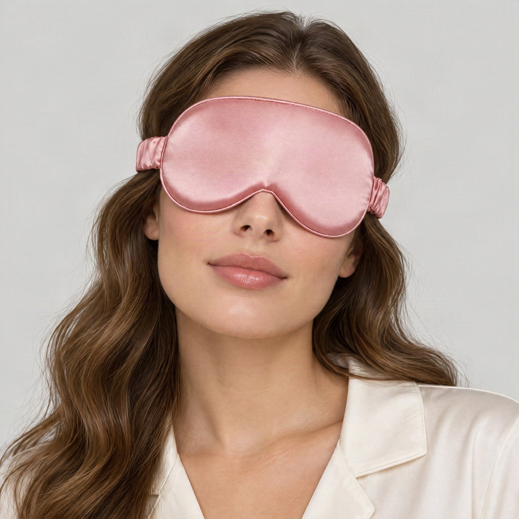 SuuSilk 3D Embroidered Mulberry Silk Sleep Mask, 19 Momme