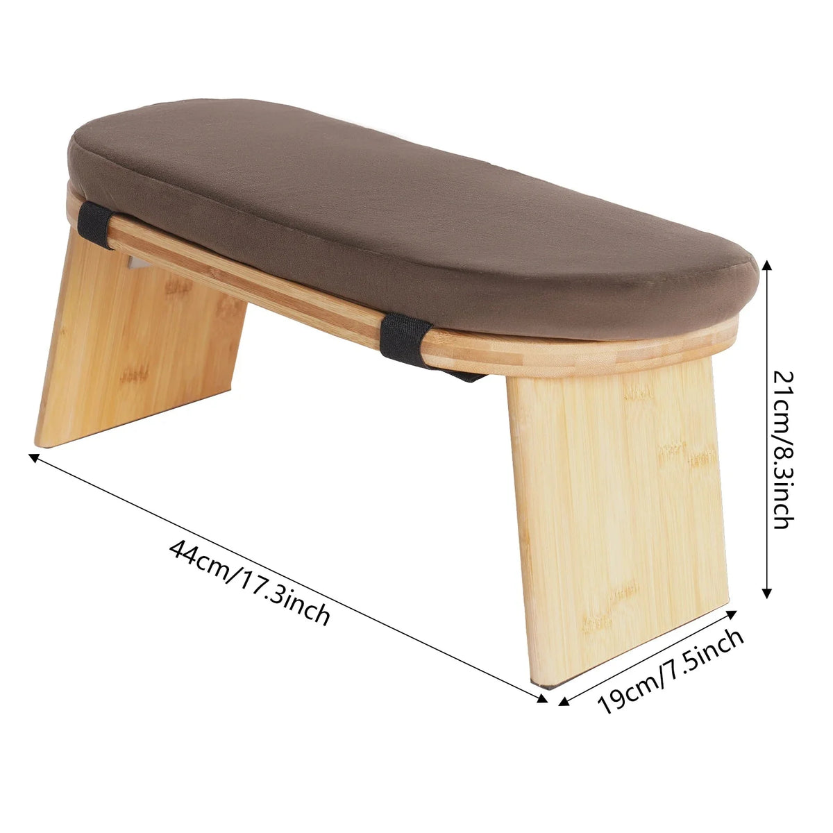 Foldable Bamboo Meditation Kneeling Bench
