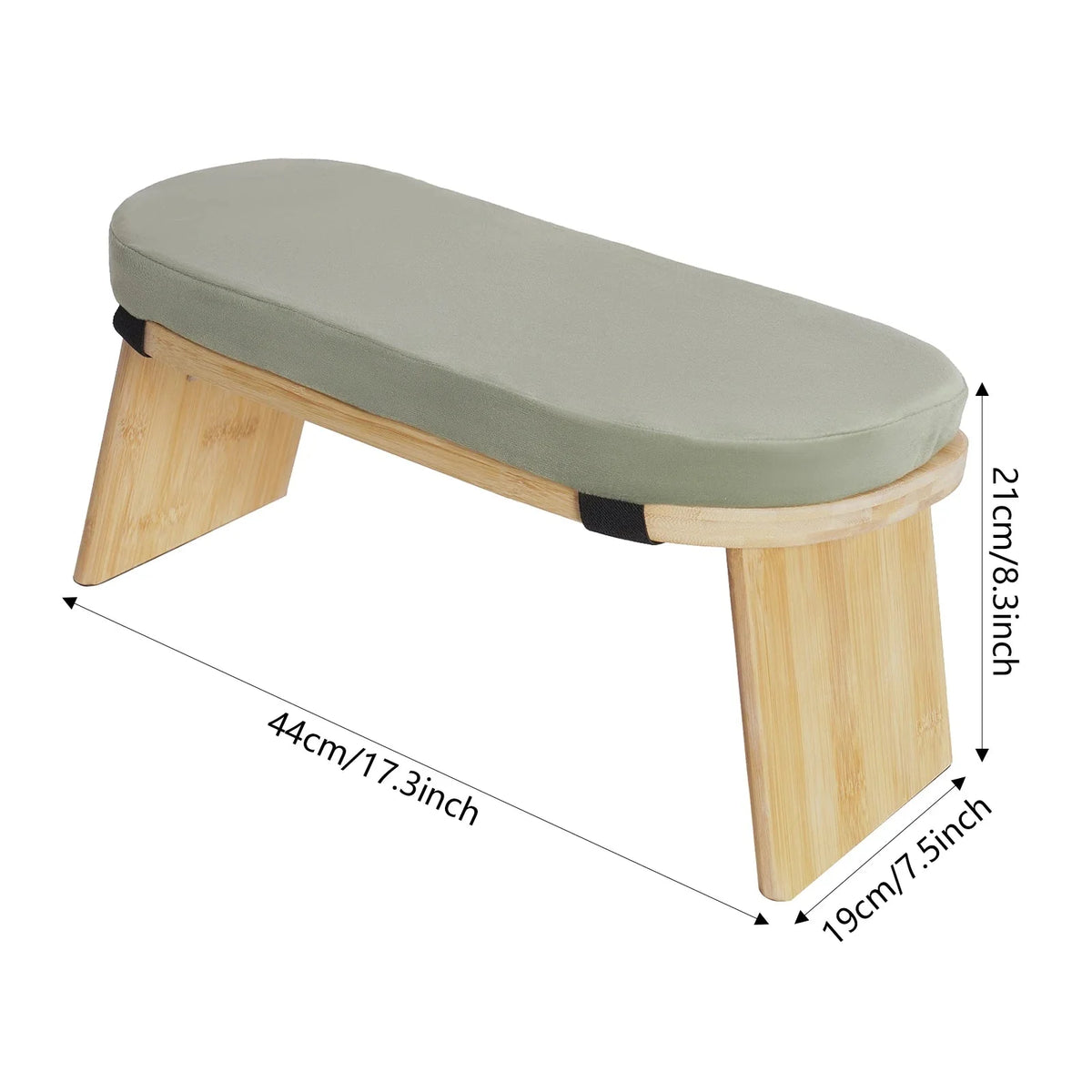 Foldable Bamboo Meditation Kneeling Bench