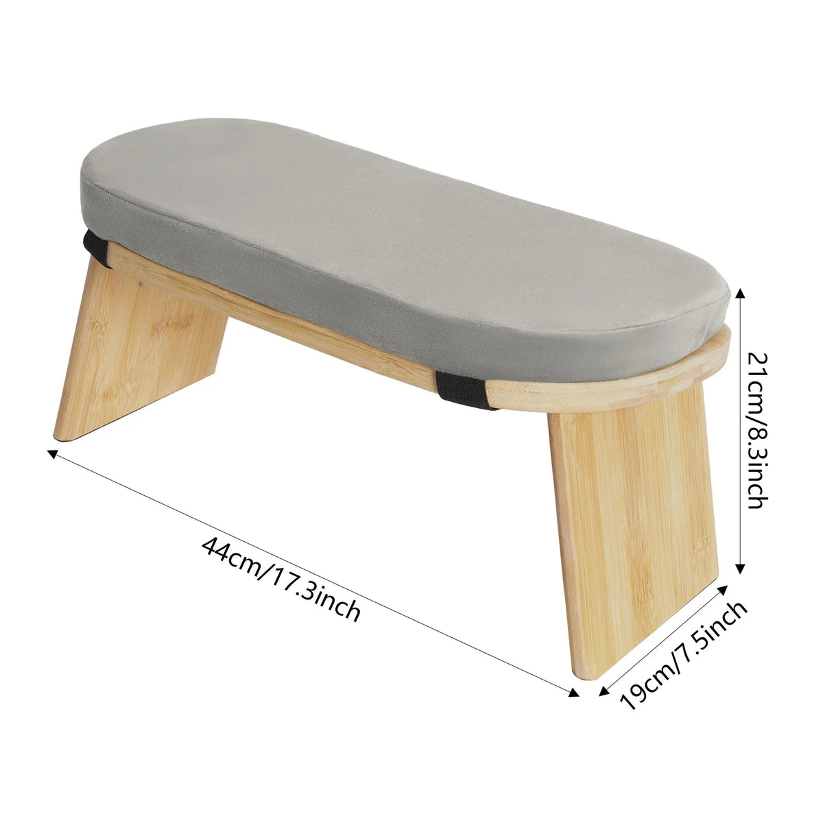 Foldable Bamboo Meditation Kneeling Bench