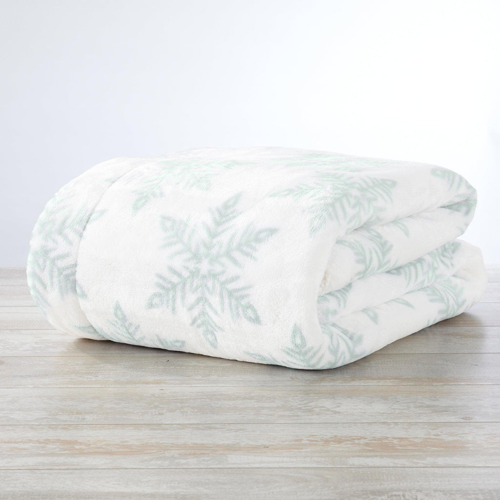 Great Bay Home Velvet Plush Sherpa Blanket, Kinsley Collection