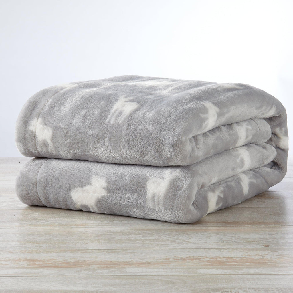 Great Bay Home Velvet Plush Sherpa Blanket, Kinsley Collection