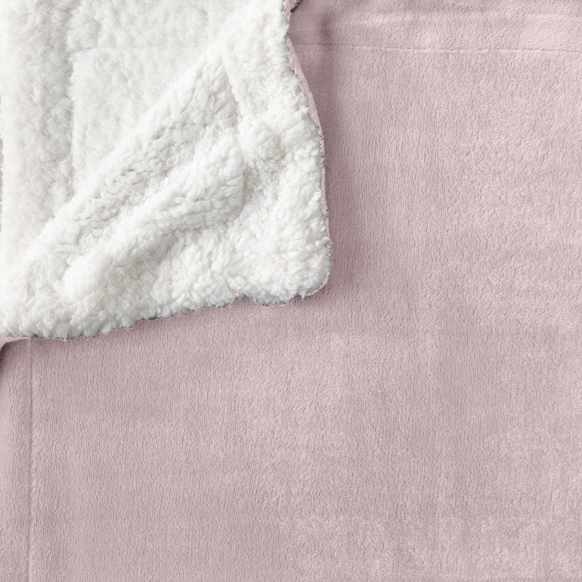 Great Bay Home Velvet Plush Sherpa Blanket, Kinsley Collection