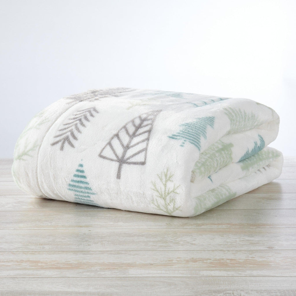 Great Bay Home Velvet Plush Sherpa Blanket, Kinsley Collection