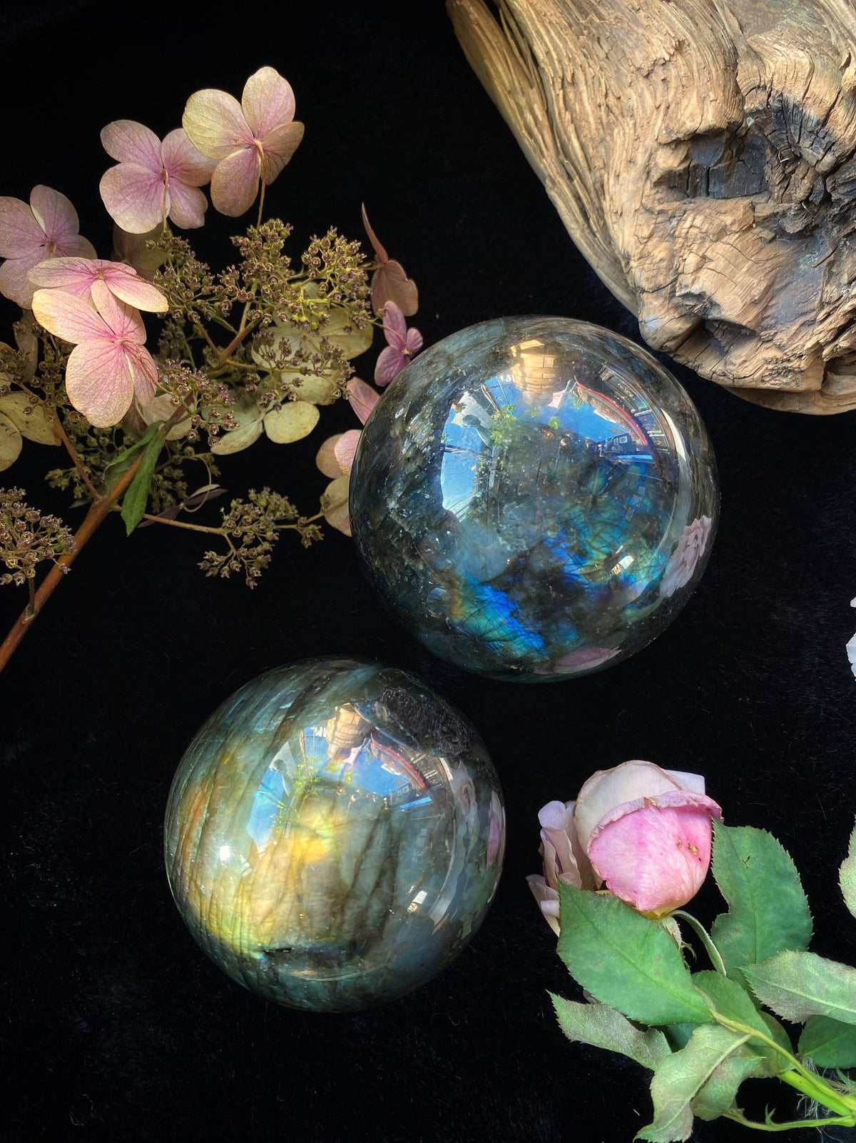 Labradorite Crystal Sphere, 2 to 2.5 Inches