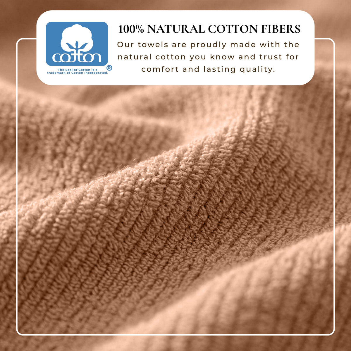 Great Bay Home Ribbed Turkish Cotton Bath Towel Set, 6 Pieces