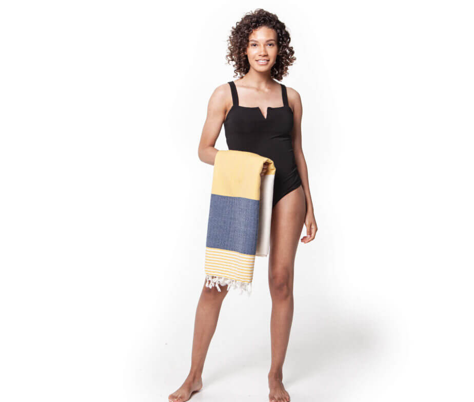buldano Handwoven Striped Turkish Towel