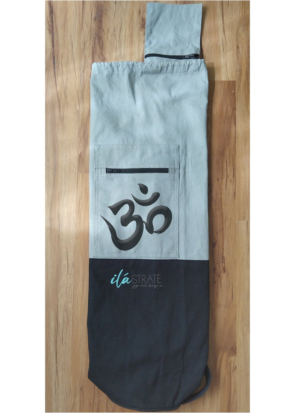 OM Embroidered Cotton Yoga Mat Bag