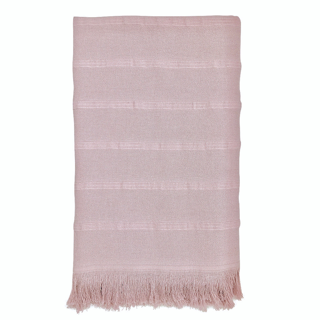 Aegean Turkish towel in dusty rose