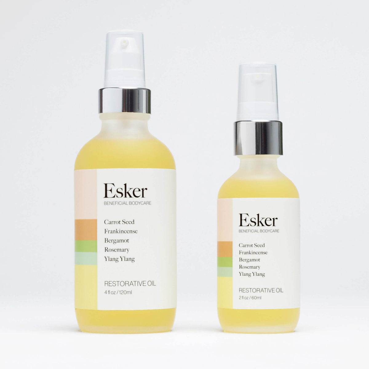 Esker Restorative Body & Massage Oil, 2 oz or 4 oz