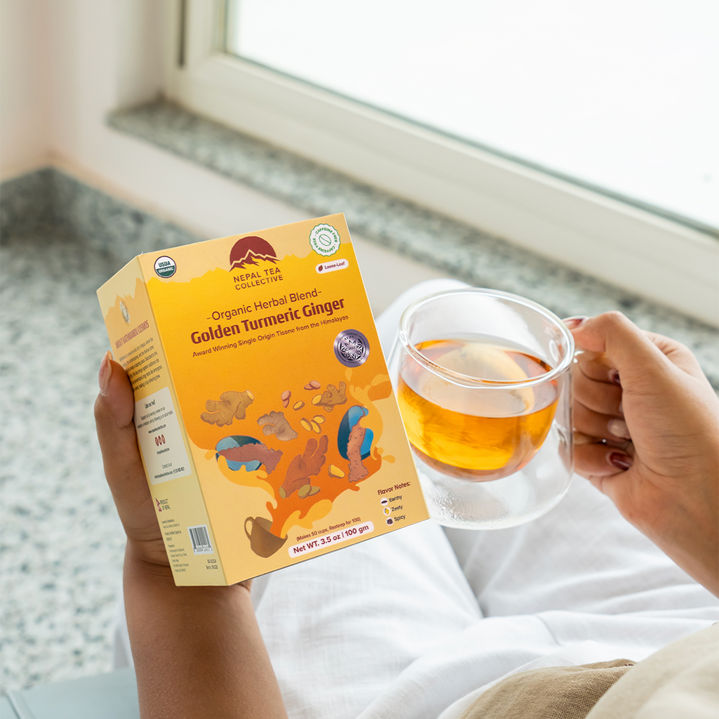 Organic Golden Turmeric Ginger Tea - Loose Tea