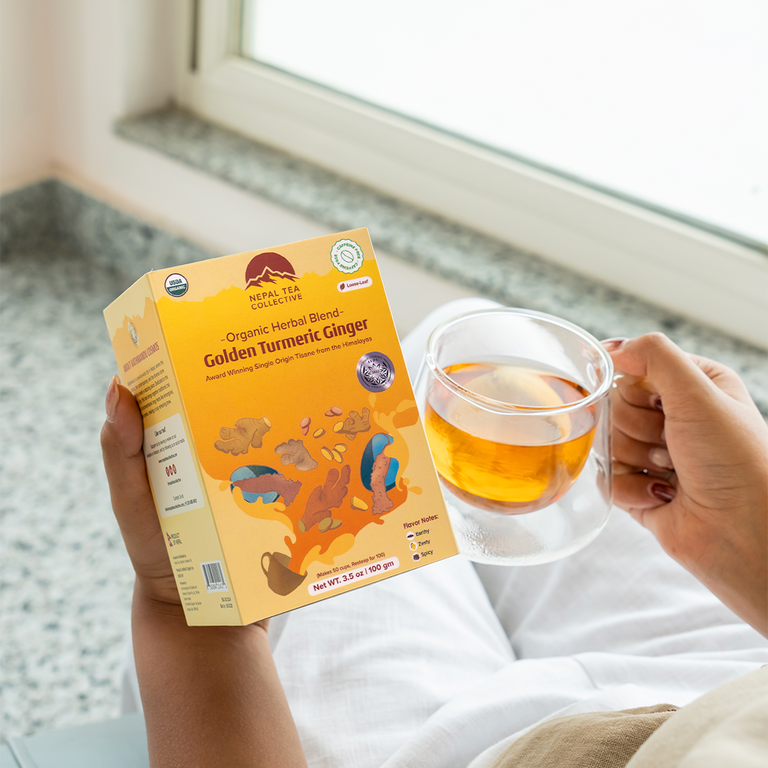 Organic Golden Turmeric Ginger Tea - Loose Tea